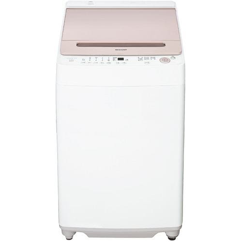 シャープ ES-GV7H インバーター洗濯機 ステンレス穴なし槽 7kg ピンク ...