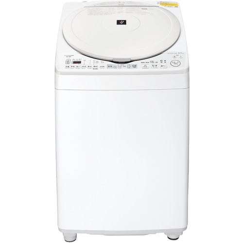 シャープ ESTX8H 縦型洗濯乾燥機 プラズマクラスター 8KG W | ヤマダ 