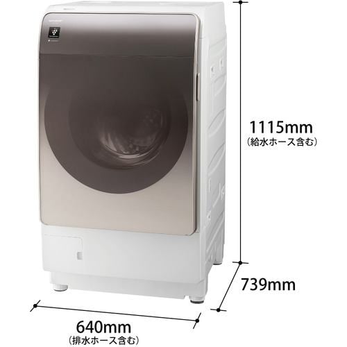 推奨品】シャープ ES-V11B ドラム式洗濯機 (洗濯11.0kg・乾燥6.0kg・左