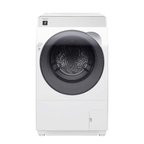 【推奨品】シャープ ES-K10B ドラム式洗濯乾燥機 (洗濯10.0kg・乾燥6.0kg・左開き) クリスタルホワイト