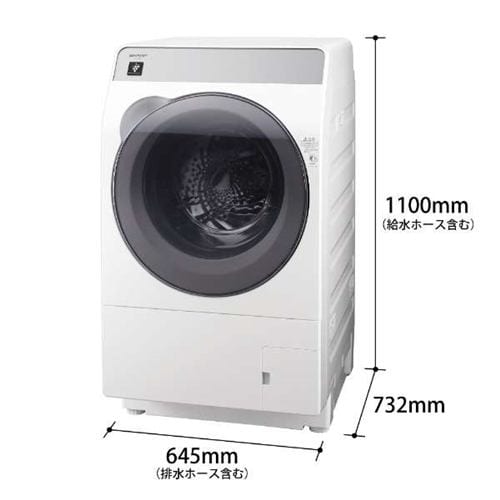 【推奨品】シャープ ES-K10B ドラム式洗濯乾燥機 (洗濯10.0kg 