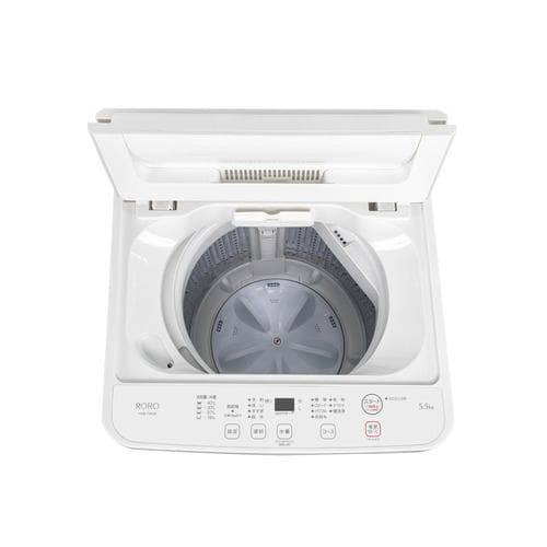RORO YWMT55LW 全自動縦型洗濯機 RORO 容量 5.5kg | ヤマダウェブコム