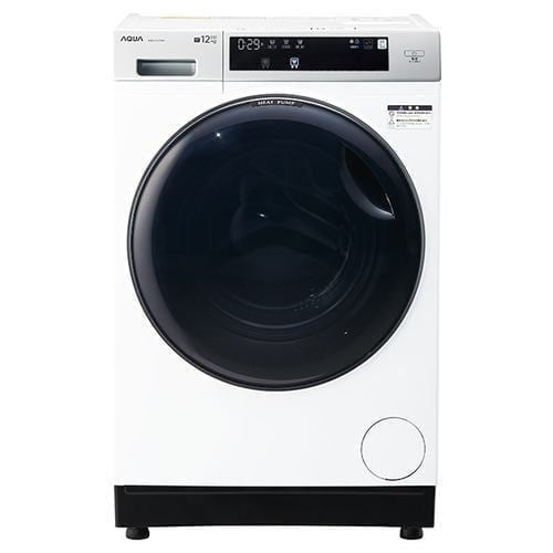 【推奨品】AQUA AQW-D12P(LW) ドラム式洗濯乾燥機 まっ直ぐドラム2.0 12kg／6kg ホワイト