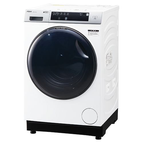 イチ押し！】AQUA AQW-D12P(LW) ドラム式洗濯乾燥機 まっ直ぐドラム2.0