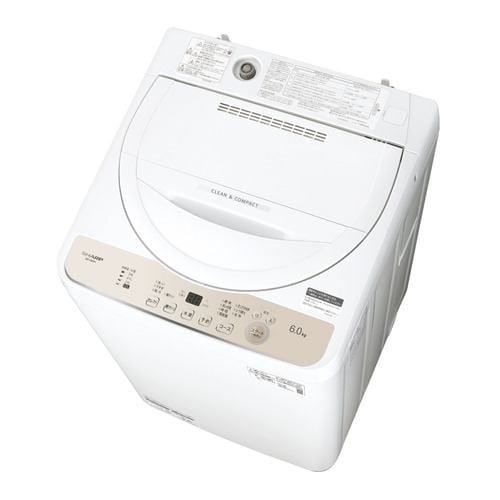 シャープ ES-GE6H 全自動洗濯機 6.0kg ゴールド系 | ヤマダウェブコム