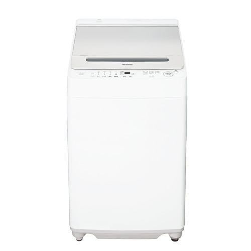 【推奨品】シャープ ES-GV10J-S インバーター全自動 縦型洗濯機 10kg シルバー系