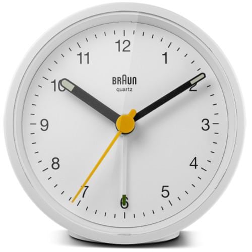 BRAUN BC12W アナログ置時計 乾電池モデル WH ホワイト