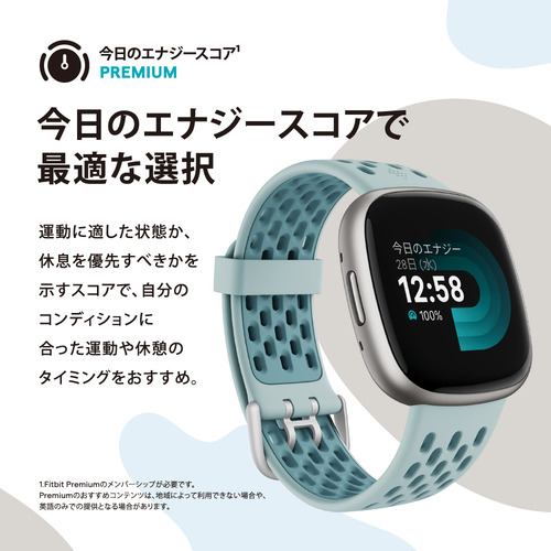 Fitbit【新品未開封】Fitbit Versa4 ブラック　スマートウォッチ
