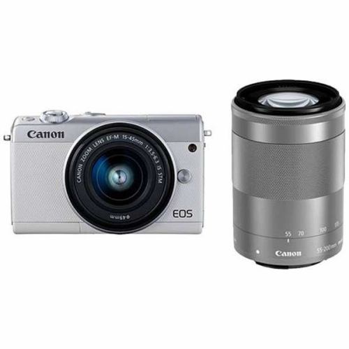 特別配送 （美品）Canon EOS M100 WH デジタルカメラ