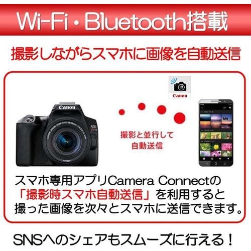 Wi-Fi &動画対応　キヤノン  canon kiss x 9i レンズセット