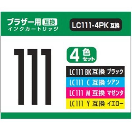 PPC PP-BLC111-4P ブラザー用互換インク（4色セット） LC111-4PK互換