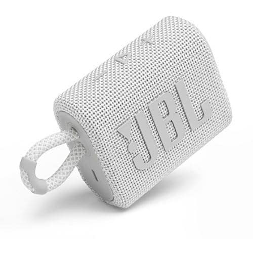 JBL GO3 Bluetoothスピーカー USB C充電/IP67防塵防水/パッシブラジエーター搭載/連続音楽再生最大5時間/2020年モデル  JBLGO3WHT ホワイト