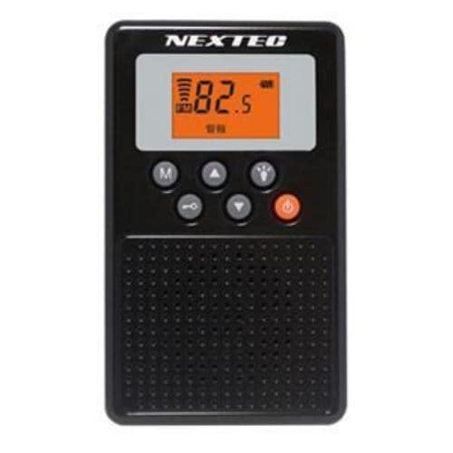 NEXTEC NX-109RD-BK 防災ラジオ ブラック