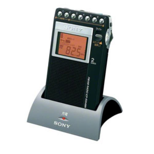 【日本産】 ソニー ICF-R354MK FM AM PLL 充電キット付属モデル 25％OFF 山ラジオ シンセサイザーラジオ