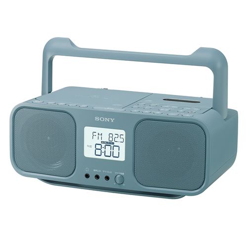ソニー CFD-S401-LI CDラジオカセットレコーダー ブルーグレー 