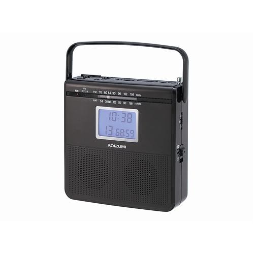 コイズミ SAD-4703／K CDラジオ ブラック