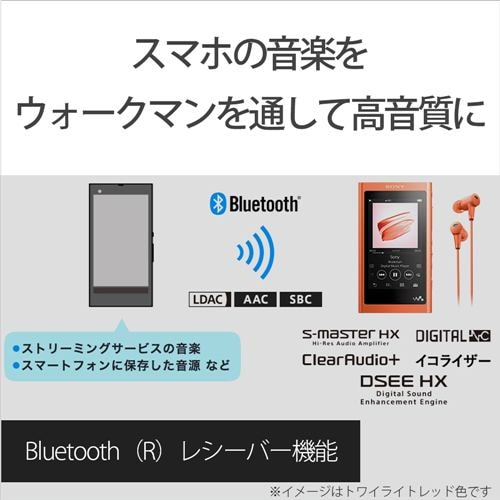 ソニー NW-A55BM ウォークマン A50シリーズ 16GB グレイッシュブラック