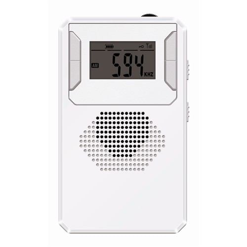 ステイヤー SBPRDWH 充電式 AM／FMラジオ   ホワイト