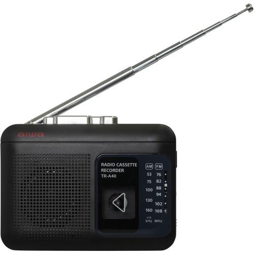 アイワジャパン TR-A40B ラジオ付きカセットレコーダー ブラック
