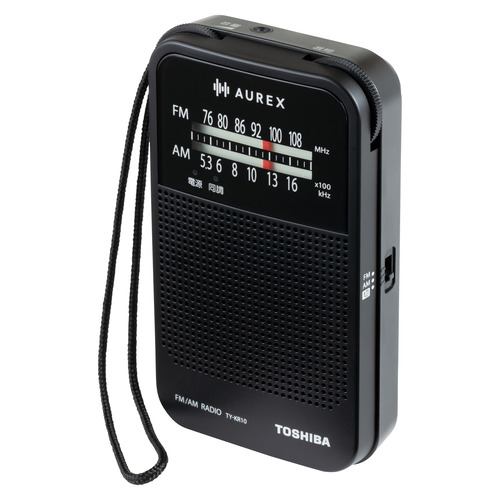 東芝 TY-KR10(K) ポータブルラジオ Aurex(オーレックス) ブラック