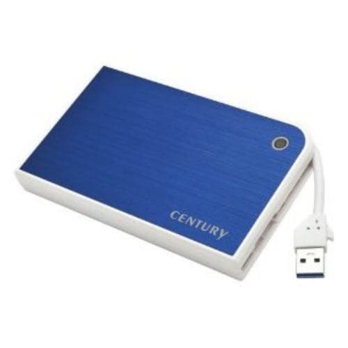 センチュリー CMB25U3BL6G MOBILE BOX USB3.0接続 SATA6G 2.5 HDD／SSDケース ブルー＆ホワイト