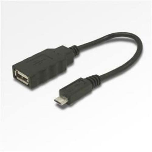 ミヨシ USB-H015BK USBホストケーブル Aメス-microBオス 0.16m