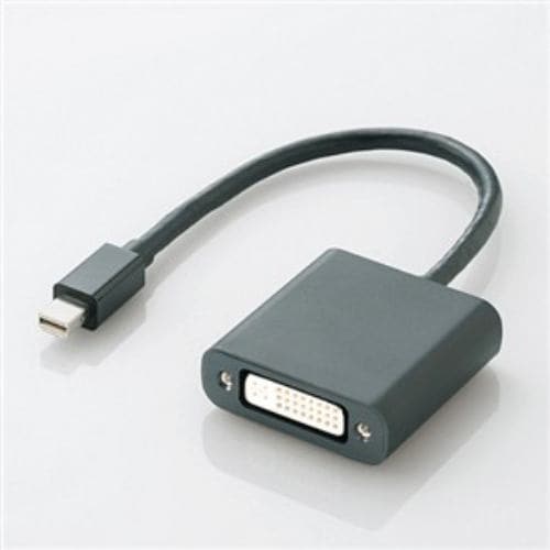 エレコム Mini DisplayPort-DVI変換アダプタ AD-MDPDVIBK