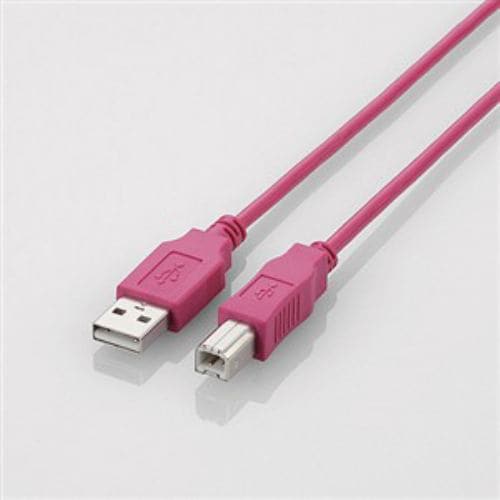 エレコム USB2.0ケーブル 1.5m ピンク U2C-BN15PN