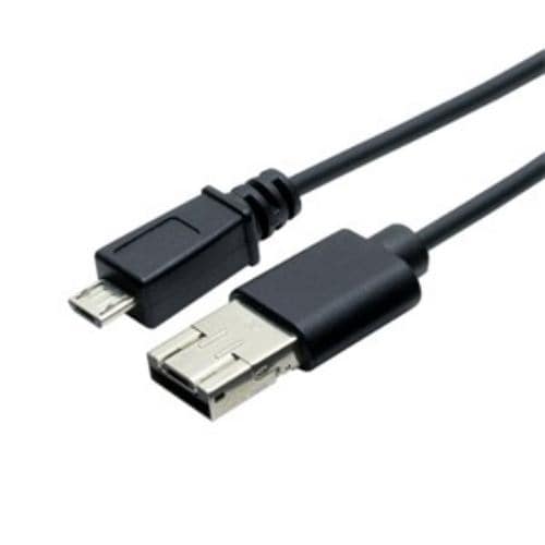 ミヨシ USB-MS25／BK シェア機能付きmicroUSBケーブル 黒 0.5m
