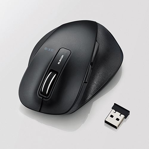 マウス エレコム 無線 ワイヤレス M-XGM10DBBK EX-G ワイヤレスBlueLEDマウス Mサイズ ブラック