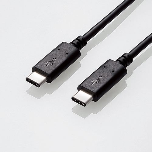 エレコム USB3.1ケーブル(認証品、C-C) 0.5m USB3-CCP05NBK