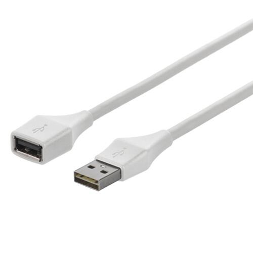 バッファロー どっちもUSBコネクター採用 USB2.0延長ケーブル（A to A） 1.5m ホワイト BSUAADU215WHA