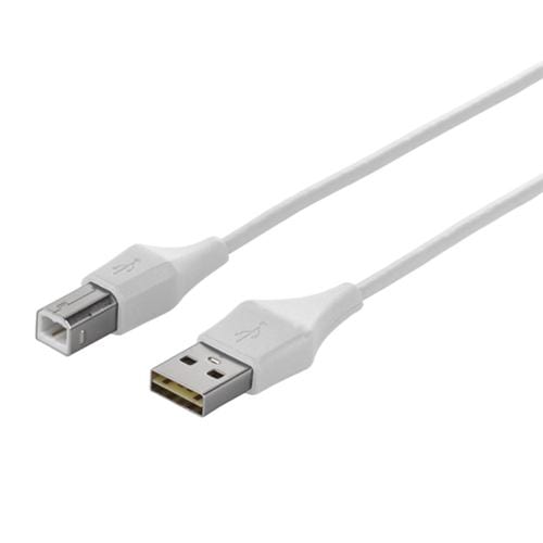バッファロー どっちもUSBコネクター採用 USB2.0ケーブル（A to B） 1.0m ホワイト BSUABDU210WHA