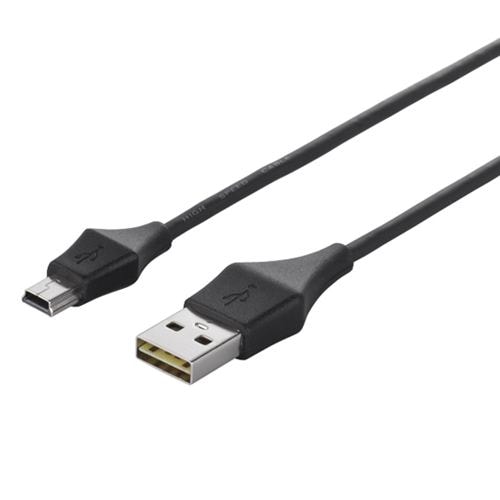 バッファロー どっちもUSBコネクター採用 USB2.0ケーブル（A to miniB） 0.5m ブラック BSUAMNDU205BKA