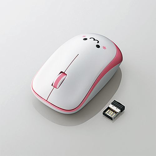 【推奨品】マウス エレコム 無線 ワイヤレス M-IR07DRPN 無線IRマウス 3ボタン ピンク