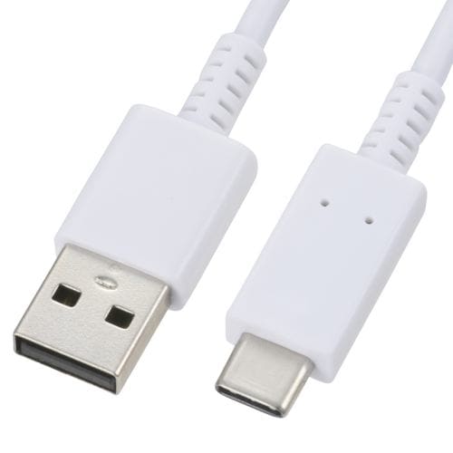 オーム電機 SMT-L10CA-W USB Type-Cケーブル 白 1m