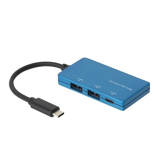 ナカバヤシ UH-C3103BL USB3.1 Type-C 3ポートハブ ブルー