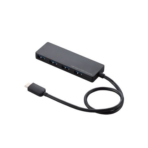 エレコム U3HC-A430BBK USB Type-C接続4ポートUSB3.1ハブ ブラック