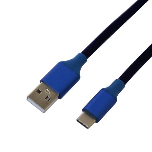 ミヨシ USB-CGT25／BL 手触りが心地よいケーブル C-A 0.5m ブルー