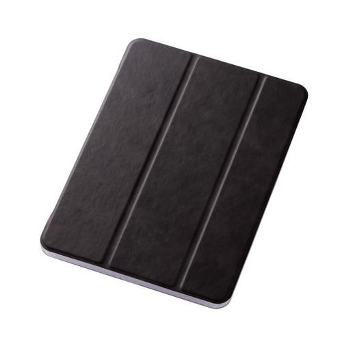 エレコム TB-A20PMWVBK iPad Pro 11インチ 2020年モデル フラップケース 背面クリア ソフトレザー 2アングル スリープ対応 ブラック