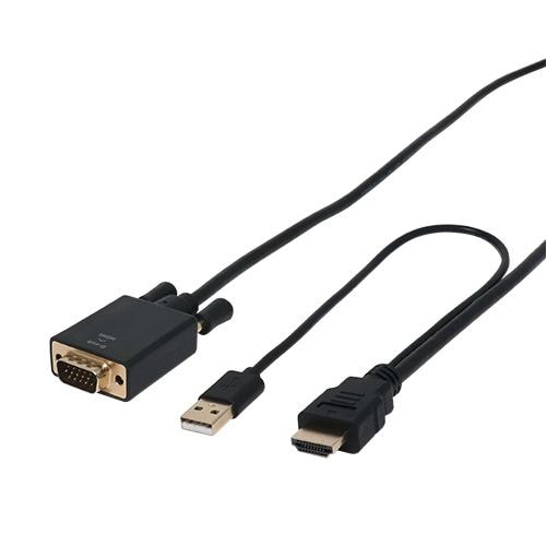 ミヨシ HDC-DS20／BK HDMI-Dsub変換ケーブル 2m ブラック | ヤマダ