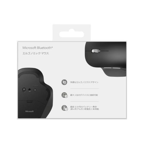 マイクロソフト Microsoft Bluetooth Ergonomic Mouse Black 222-00015