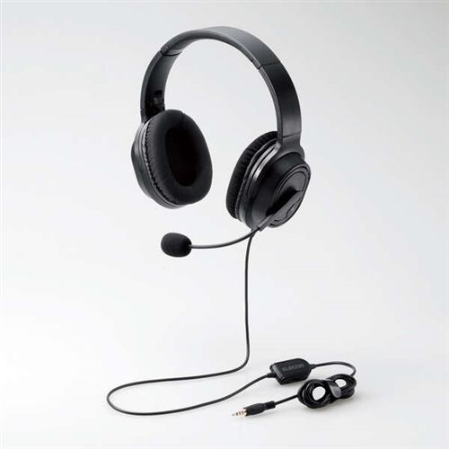 エレコム HS-HP30TBK 両耳オーバーヘッドタイプ ヘッドセット