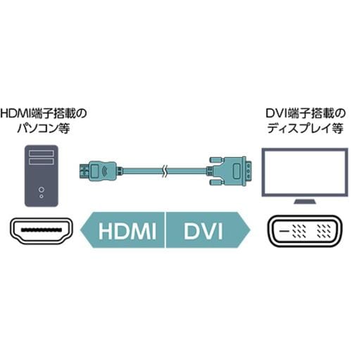 ミヨシ VDH-10／BK HDMI-DVIケーブル 1m ブラック