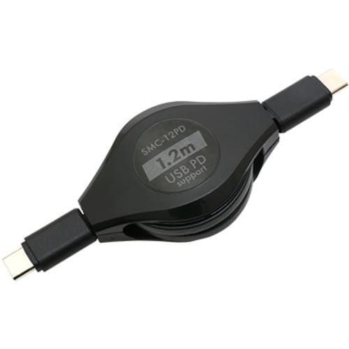 ミヨシ SMC-12PD USB Type-C ケーブル コードリールタイプ