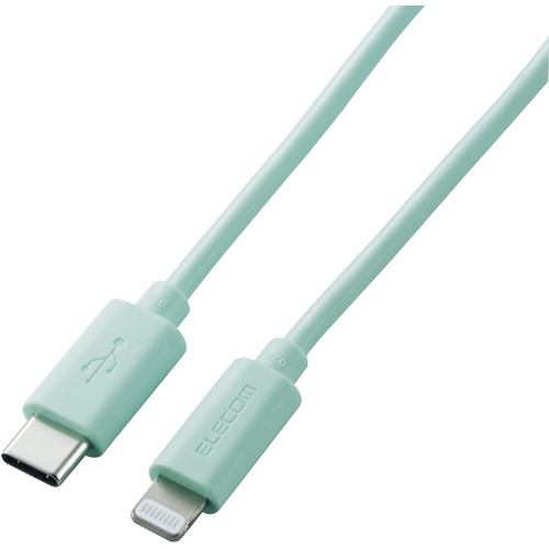 エレコム U2C-APCL10GN USB C-Lightningケーブル 1.0m グリーン