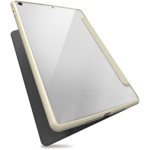 エレコム TB-A21RTSLFCIV iPad 10.2 第9世代 TOUGH SLIM フレームカラー フラップ付き アイボリー