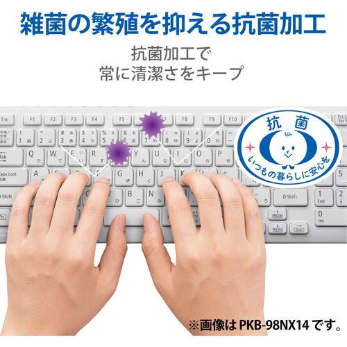 エレコム PKP-DE13 キーボードカバー 抗菌 防塵 DELL USBキーボード KB-212-B(日本語)対応 クリア