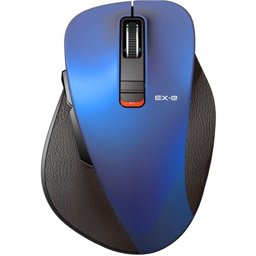 エレコム M-XGL15BBSBU マウス／Bluetooth／5ボタン／Lサイズ／握りの極み／静音設計／ブルー MXGL15BBSBU