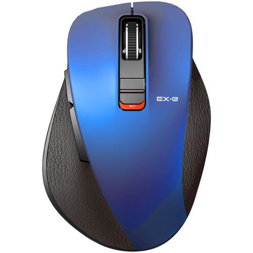 エレコム M-XGM15BBSBU マウス／Bluetooth／5ボタン／Mサイズ／握りの極み／静音設計／ブルー MXGM15BBSBU